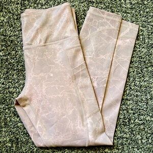 Zyia light-n-tight leggings. High waist, crop, pink graphite. Size 4, worn once.
